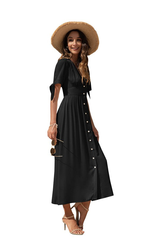 Maxi Dress with buttons on the front