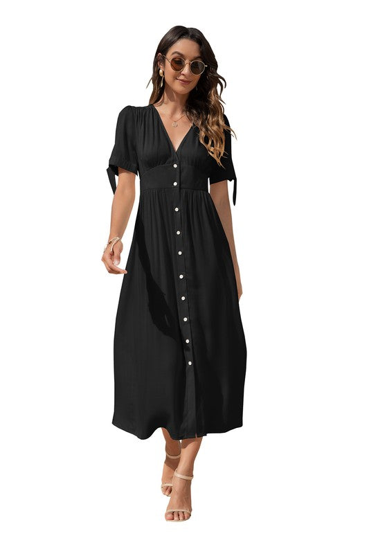 Maxi Dress with buttons on the front