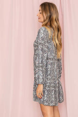 Paisley Tiered Midi Dress