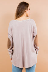 Oversized Elbow Patch Tunic