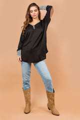 Oversized Elbow Patch Tunic