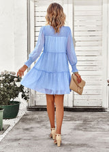 Swiss Dot Tiered Dress