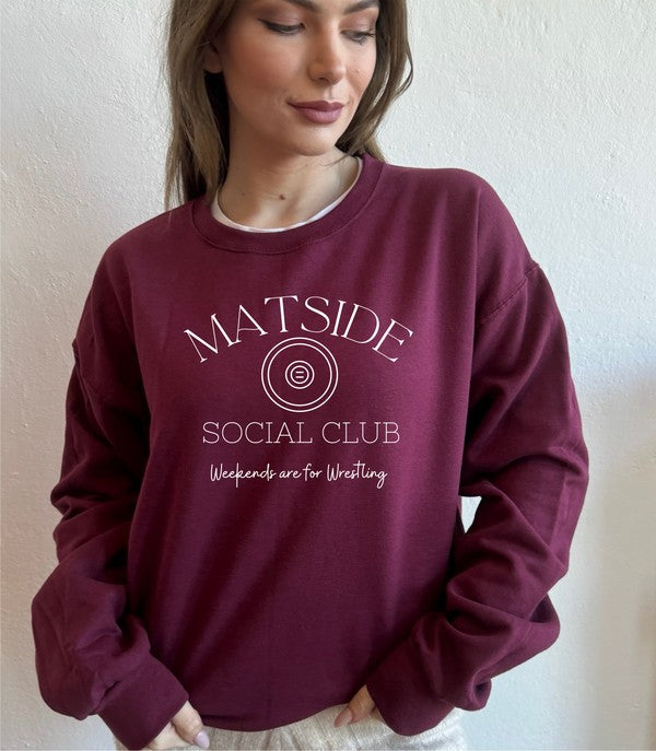 Mattside Social Club Wrestling Graphic Sweatshirt