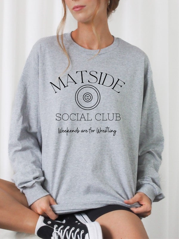 Mattside Social Club Wrestling Graphic Sweatshirt