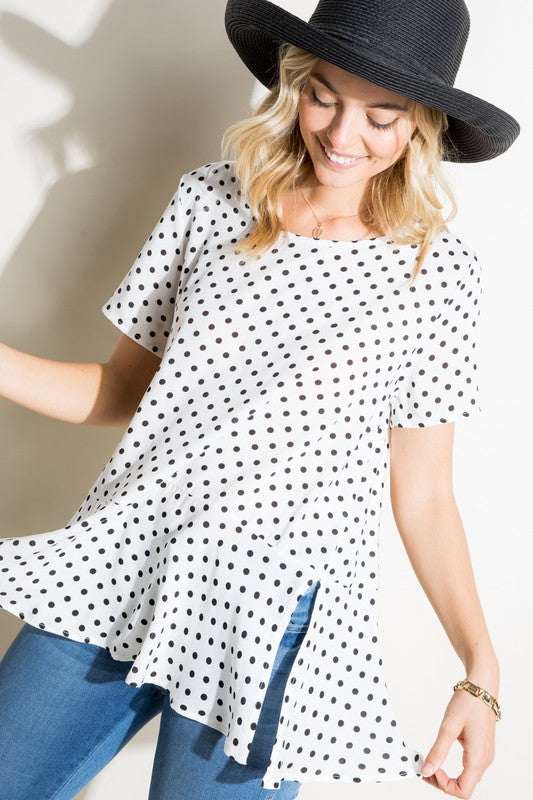 POLKA DOT TUNIC TOP