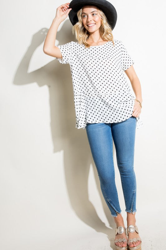 POLKA DOT TUNIC TOP