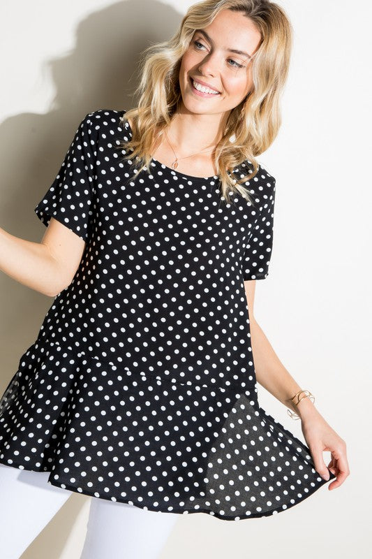 POLKA DOT TUNIC TOP