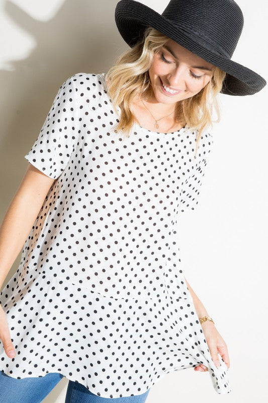 POLKA DOT TUNIC TOP