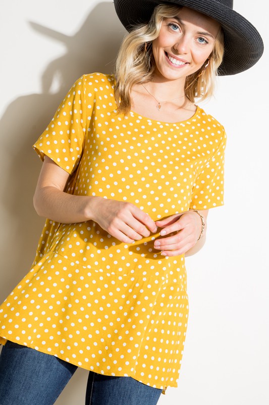 POLKA DOT TUNIC TOP