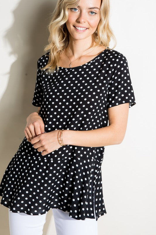 POLKA DOT TUNIC TOP