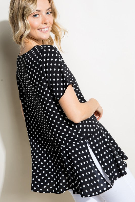 POLKA DOT TUNIC TOP